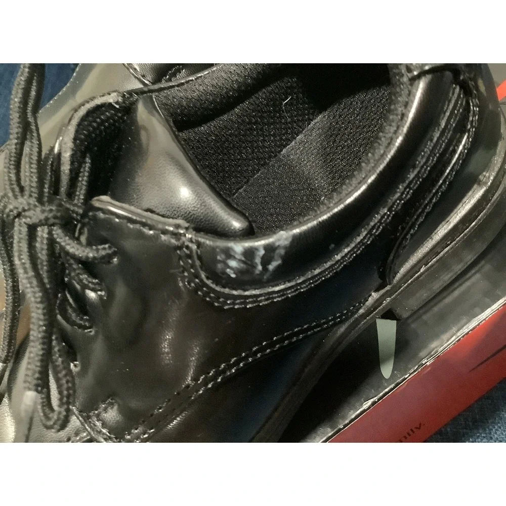 Deer Stags Boy's Oxford Dress Shoes NEW in Box Size 13 W Sharp Black HTec